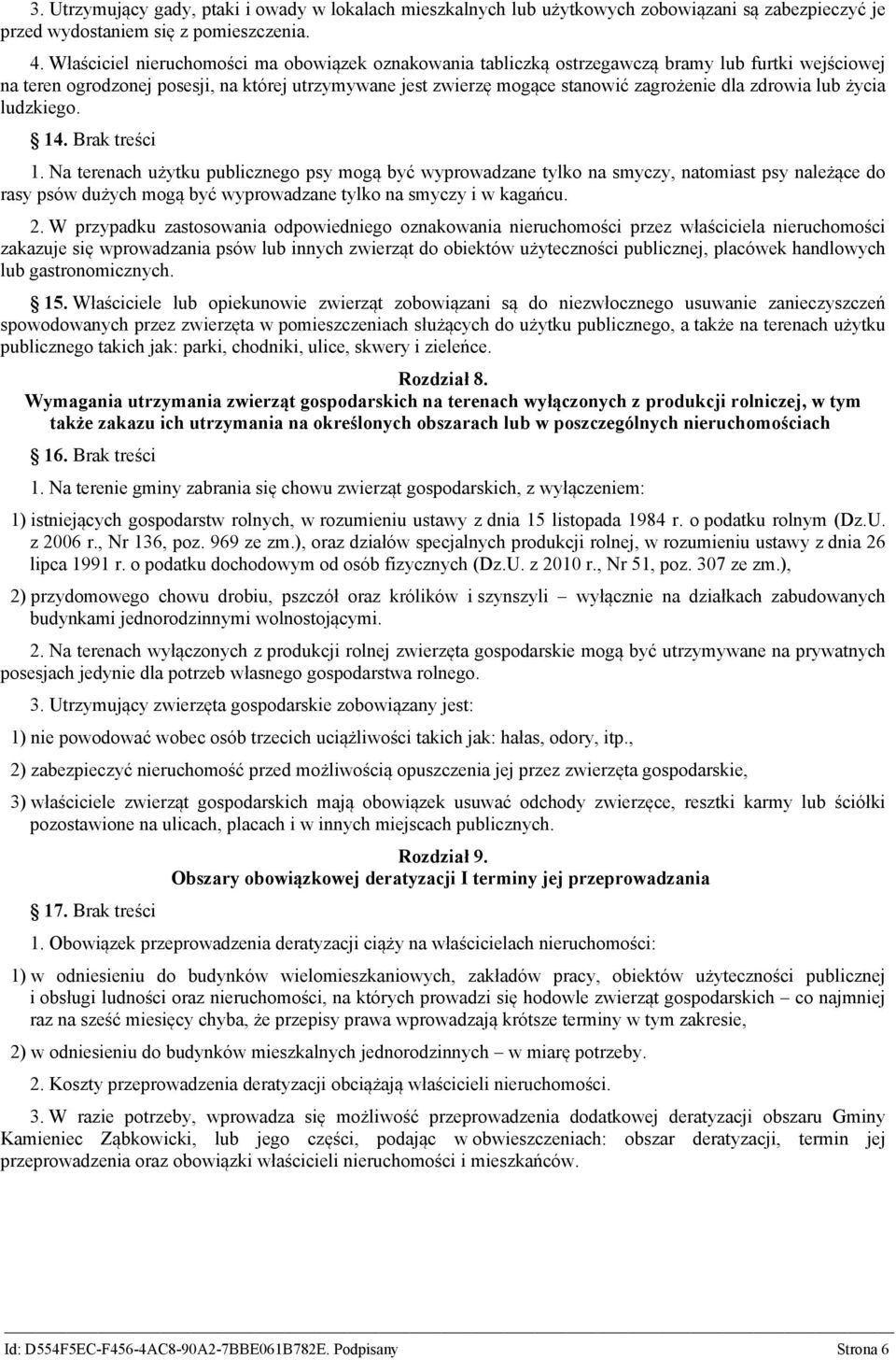 zdrowia lub życia ludzkiego. 14. Brak treści 1.