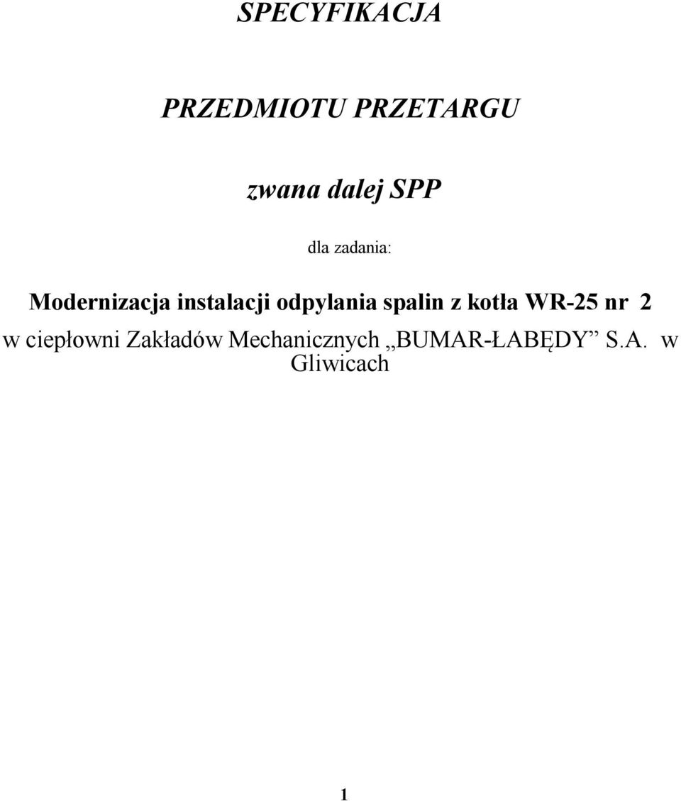 odpylania spalin z kotła WR-25 nr 2 w ciepłowni