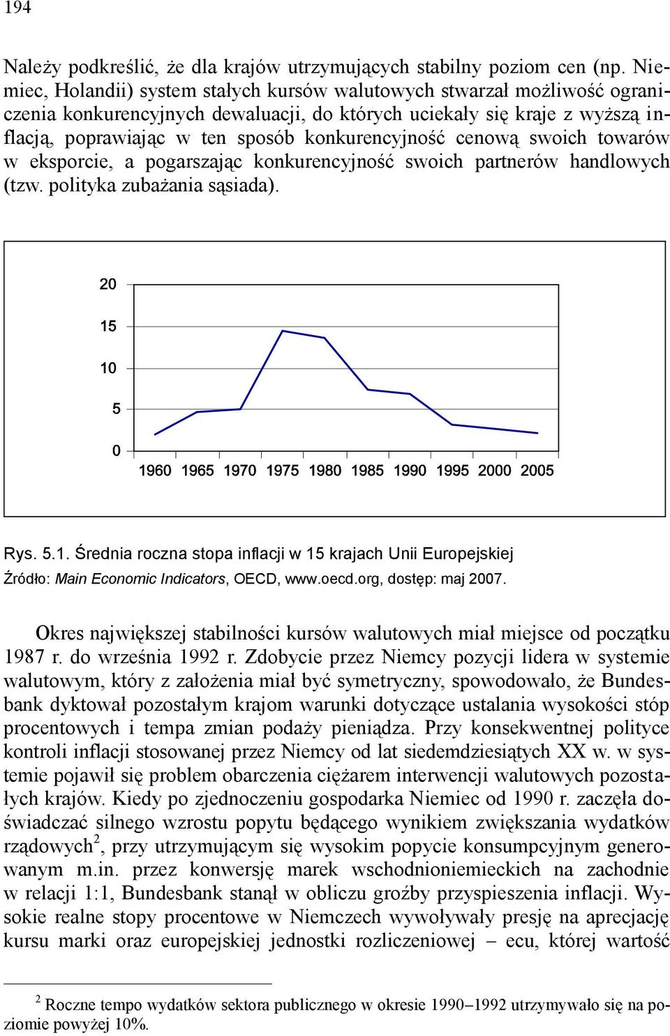 konkurencyjność cenową swoich towarów w eksporcie, a pogarszając konkurencyjność swoich partnerów handlowych (tzw. polityka zubażania sąsiada). Rys. 5.1.