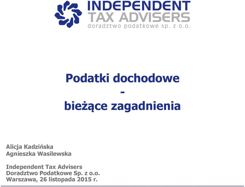 Independent Tax Advisers Doradztwo