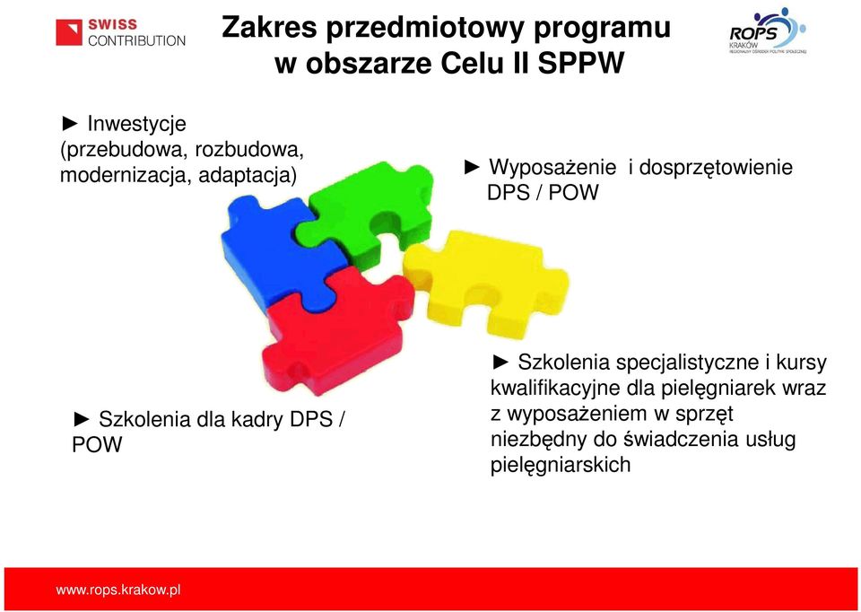 Szkolenia dla kadry DPS / POW Szkolenia specjalistyczne i kursy kwalifikacyjne