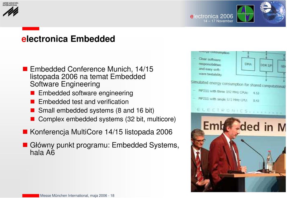 (8 and 16 bit) Complex embedded systems (32 bit, multicore) Konferencja MultiCore 14/15