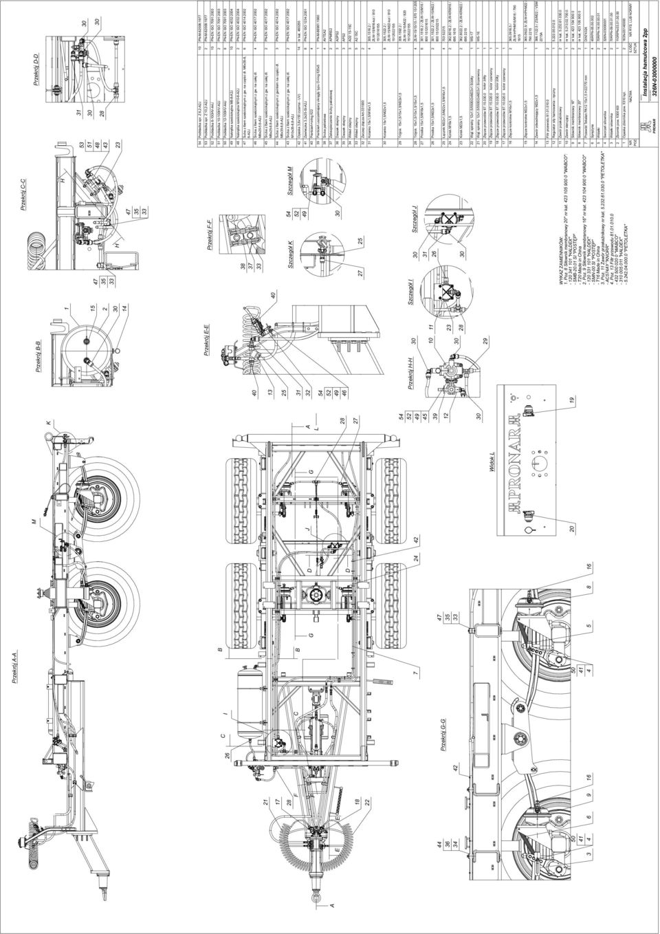 0 900 0 "WABCO" - 0 0 "HALDEX" - SMN-00 SI "POSTĘP" - T Made in China. Poz. Zawór przekaźnikowy nr kat. 5...00.0 "PETOLETKA" - AC57AY "KNORR". Poz. Filtr przewodu.0.00.0-500 00 0 "WABCO" - 0 005 0 "HALDEX" - 5.