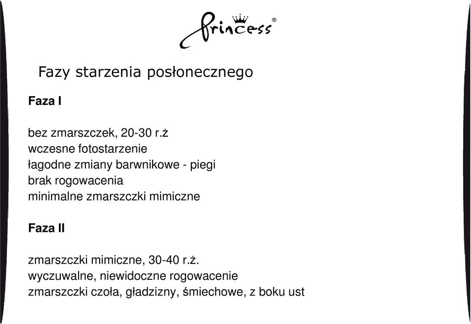 rogowacenia minimalne zmarszczki mimiczne Faza II zmarszczki mimiczne,