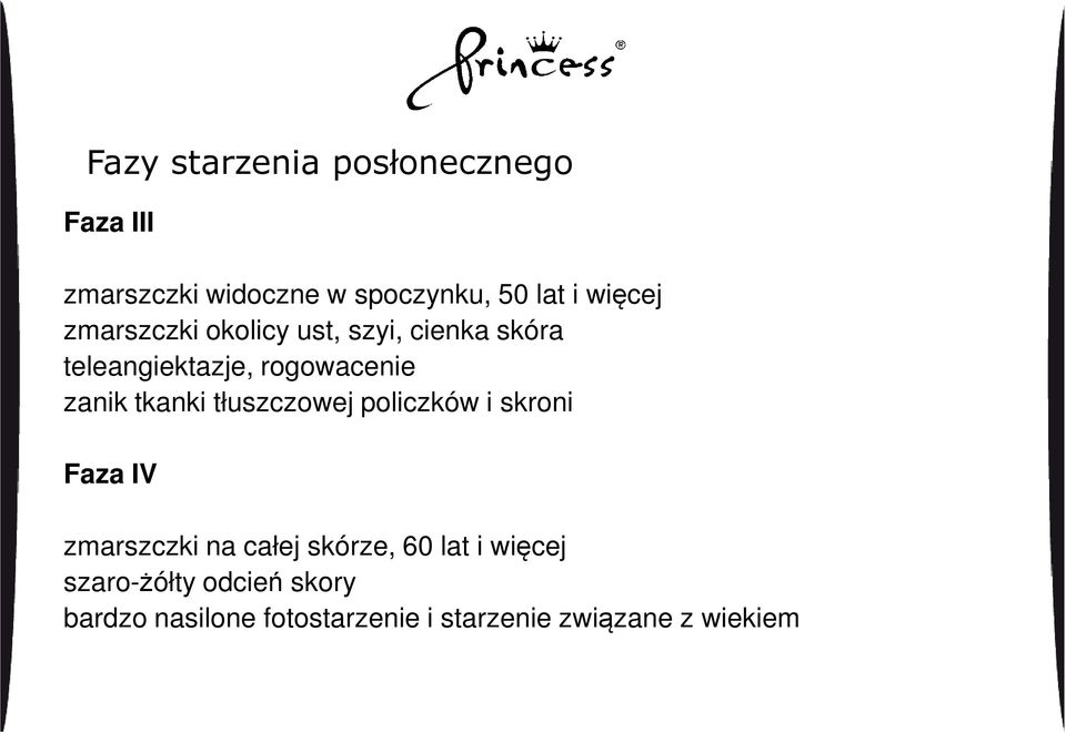 tkanki tłuszczowej policzków i skroni Faza IV zmarszczki na całej skórze, 60 lat i