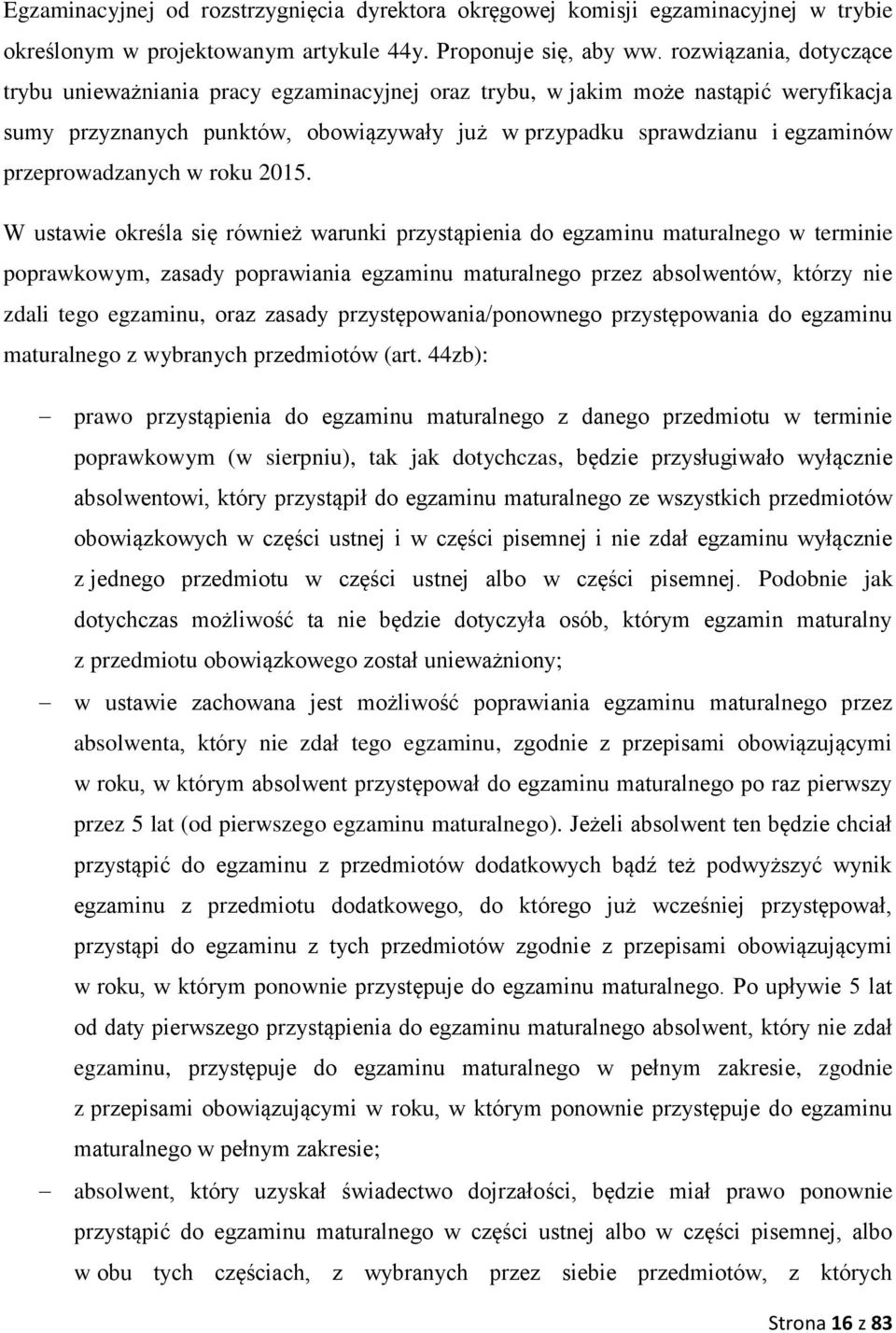 przeprowadzanych w roku 2015.