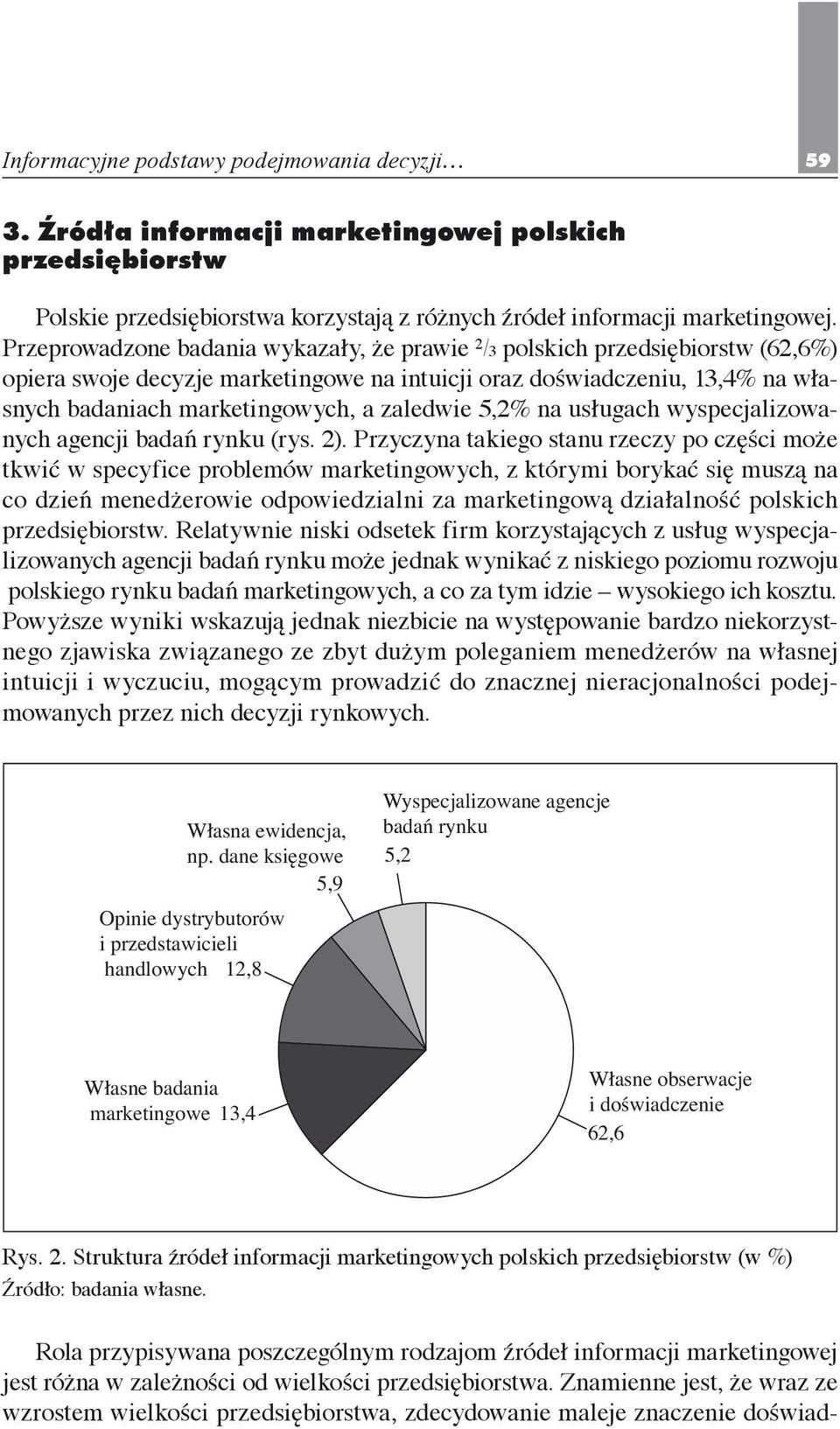 zaledwie 5,2% na usługach wyspecjalizowanych agencji badań rynku (rys. 2).