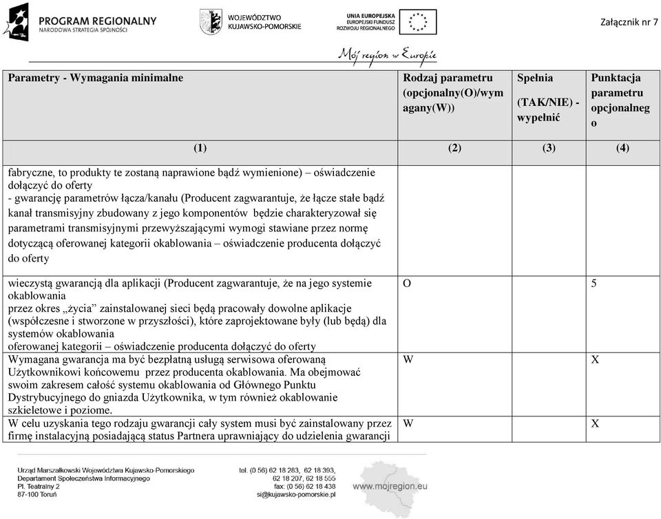 ferwanej kategrii kablwania świadczenie prducenta dłączyć d ferty wieczystą gwarancją dla aplikacji (Prducent zagwarantuje, że na jeg systemie kablwania przez kres życia zainstalwanej sieci będą