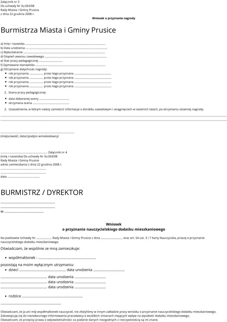 0cena pracy pedagogicznej: data dokonanej oceny... otrzymana ocena... 2.