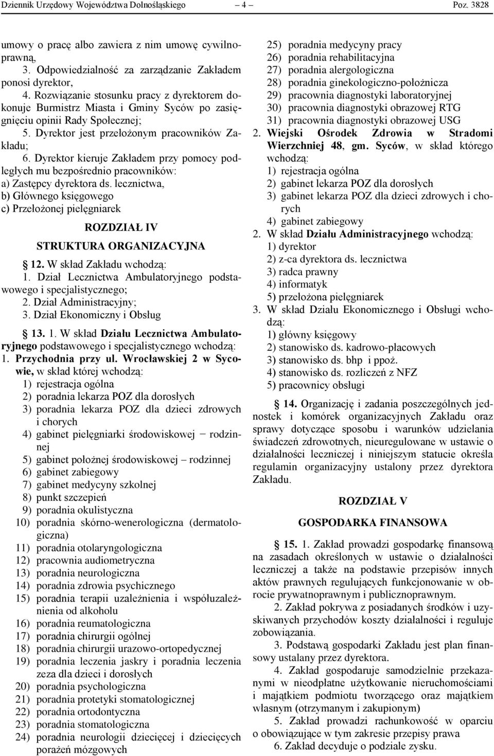 Dyrektor kieruje Zakładem przy pomocy podległych mu bezpośrednio pracowników: a) Zastępcy dyrektora ds.