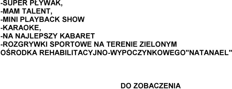 -ROZGRYWKI SPORTOWE NA TERENIE ZIELONYM