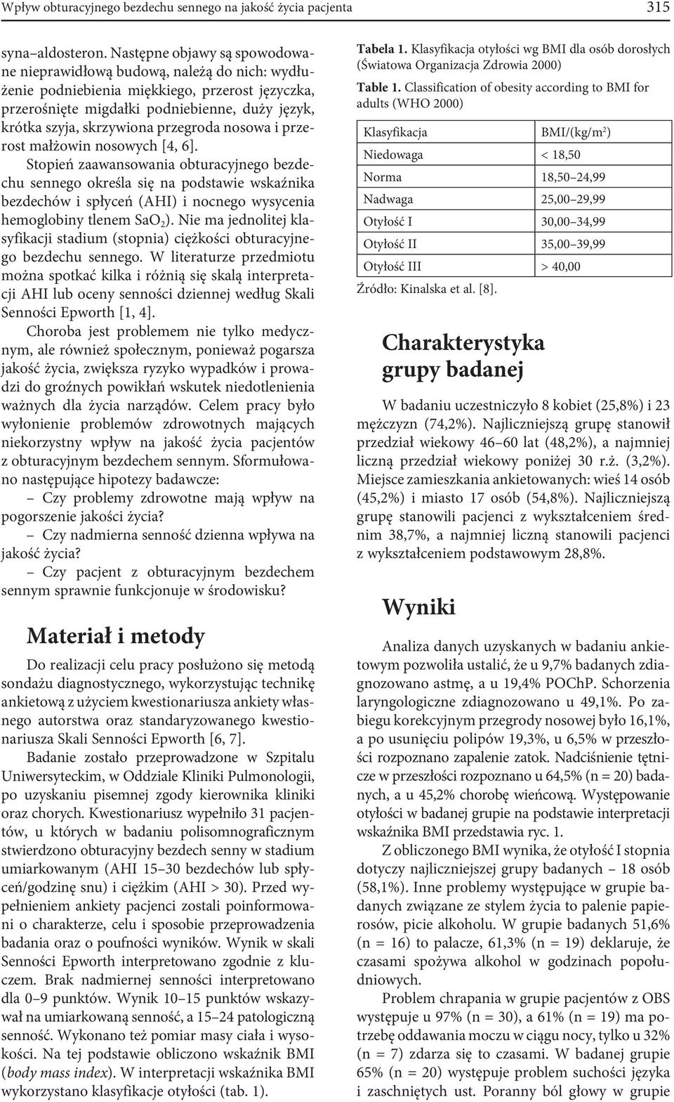 przegroda nosowa i przerost małżowin nosowych [4, 6].