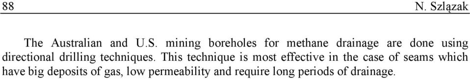 mining boreholes for methane drainage are done using directional