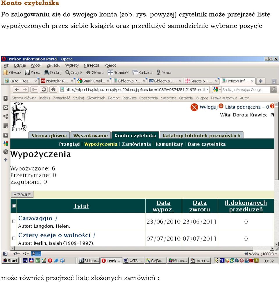 przez siebie książek oraz przedłużyć samodzielnie wybrane