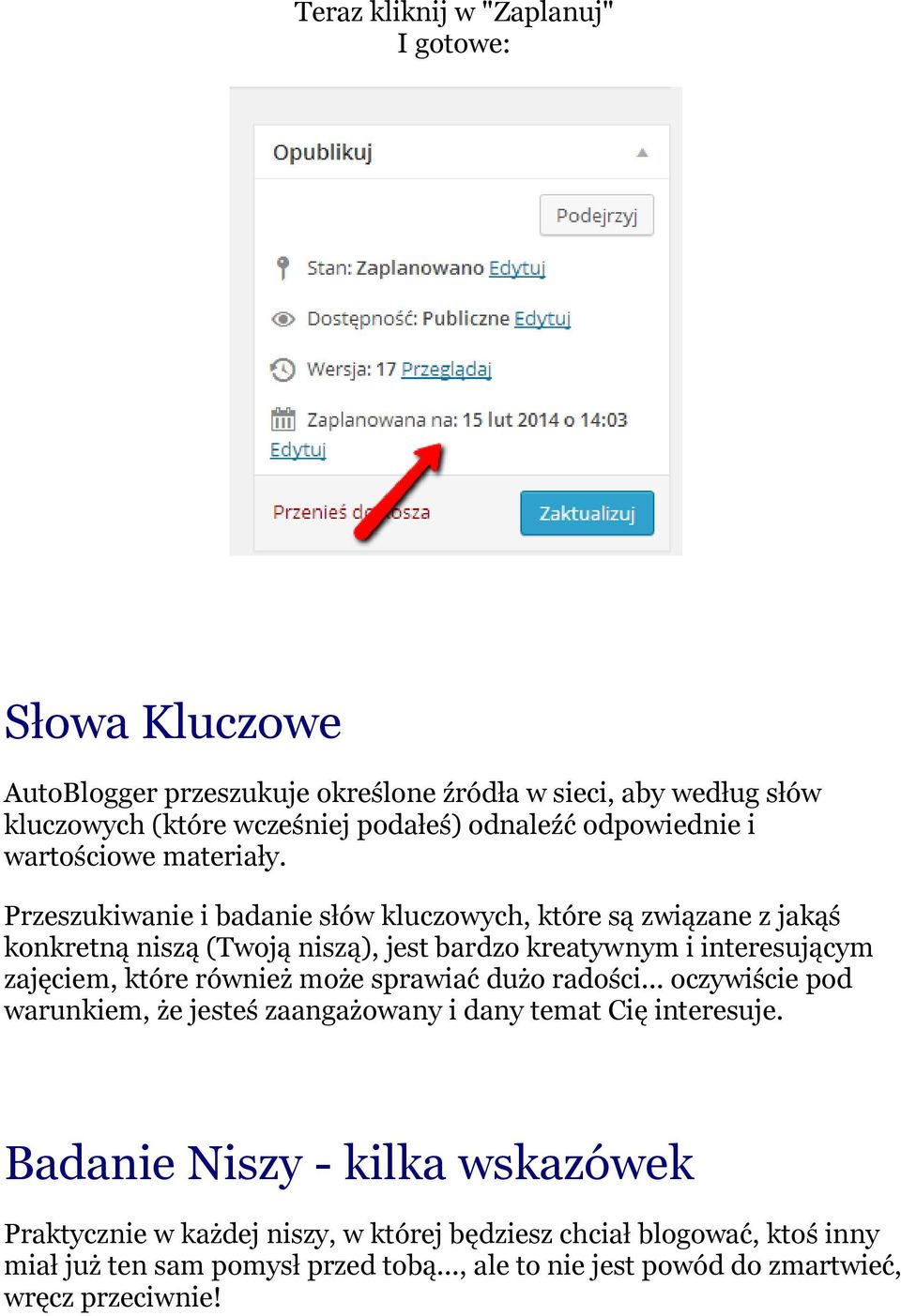 Przeszukiwanie i badanie słów kluczowych, które są związane z jakąś konkretną niszą (Twoją niszą), jest bardzo kreatywnym i interesującym zajęciem, które również może