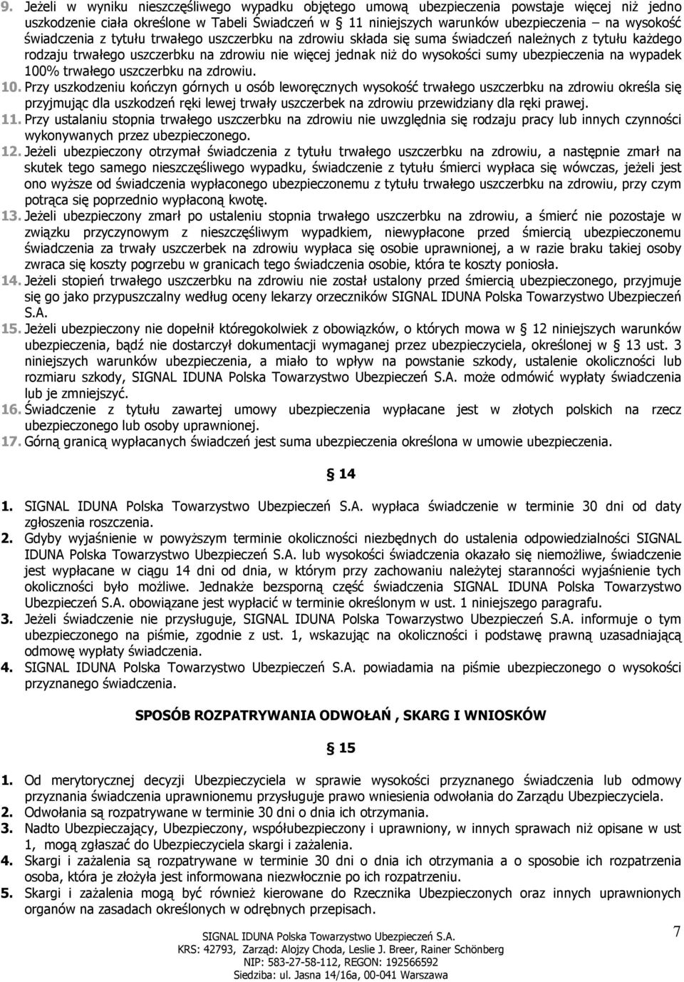 na wypadek 100