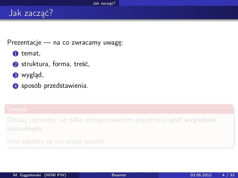 wygląd, 4 sposób przedstawienia.