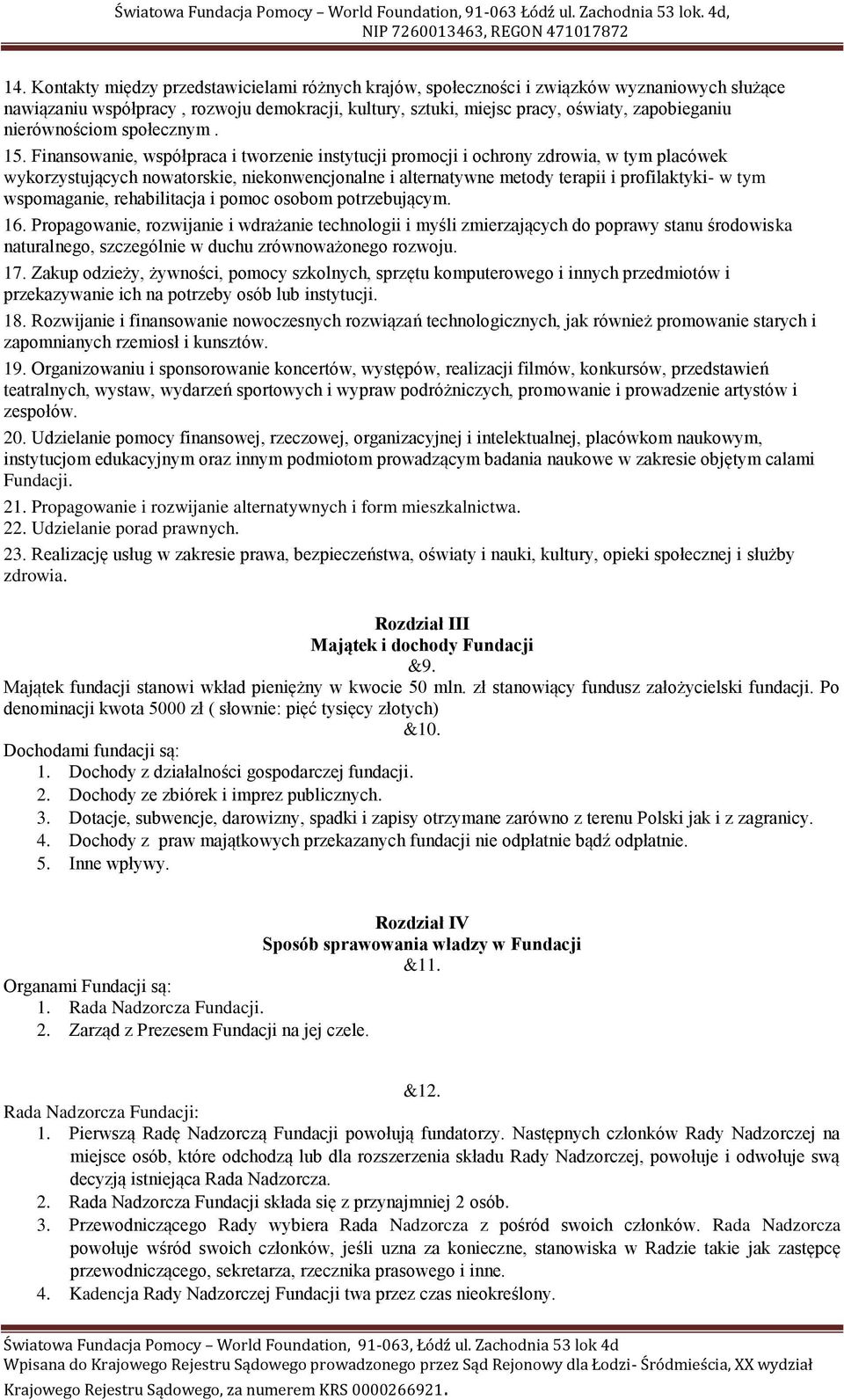 Finansowanie, współpraca i tworzenie instytucji promocji i ochrony zdrowia, w tym placówek wykorzystujących nowatorskie, niekonwencjonalne i alternatywne metody terapii i profilaktyki- w tym