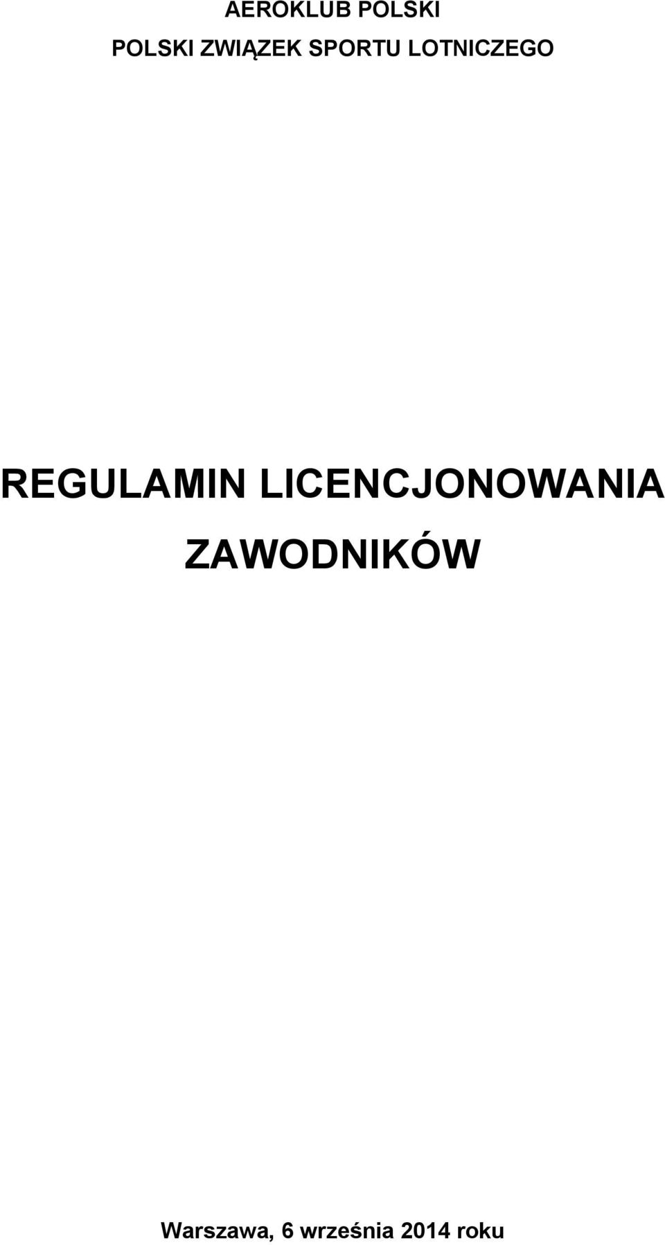 REGULAMIN LICENCJONOWANIA