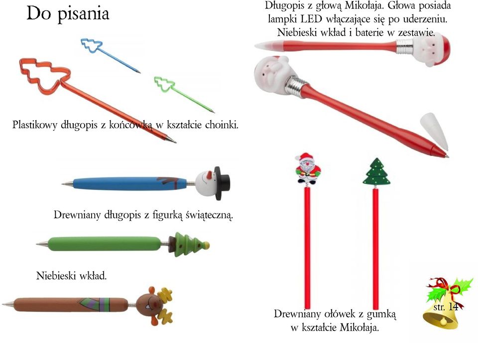 Niebieski wkład i baterie w zestawie.