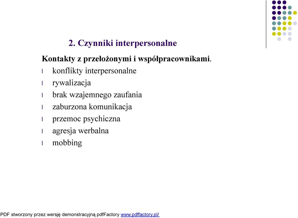 konflikty interpersonalne rywalizacja brak