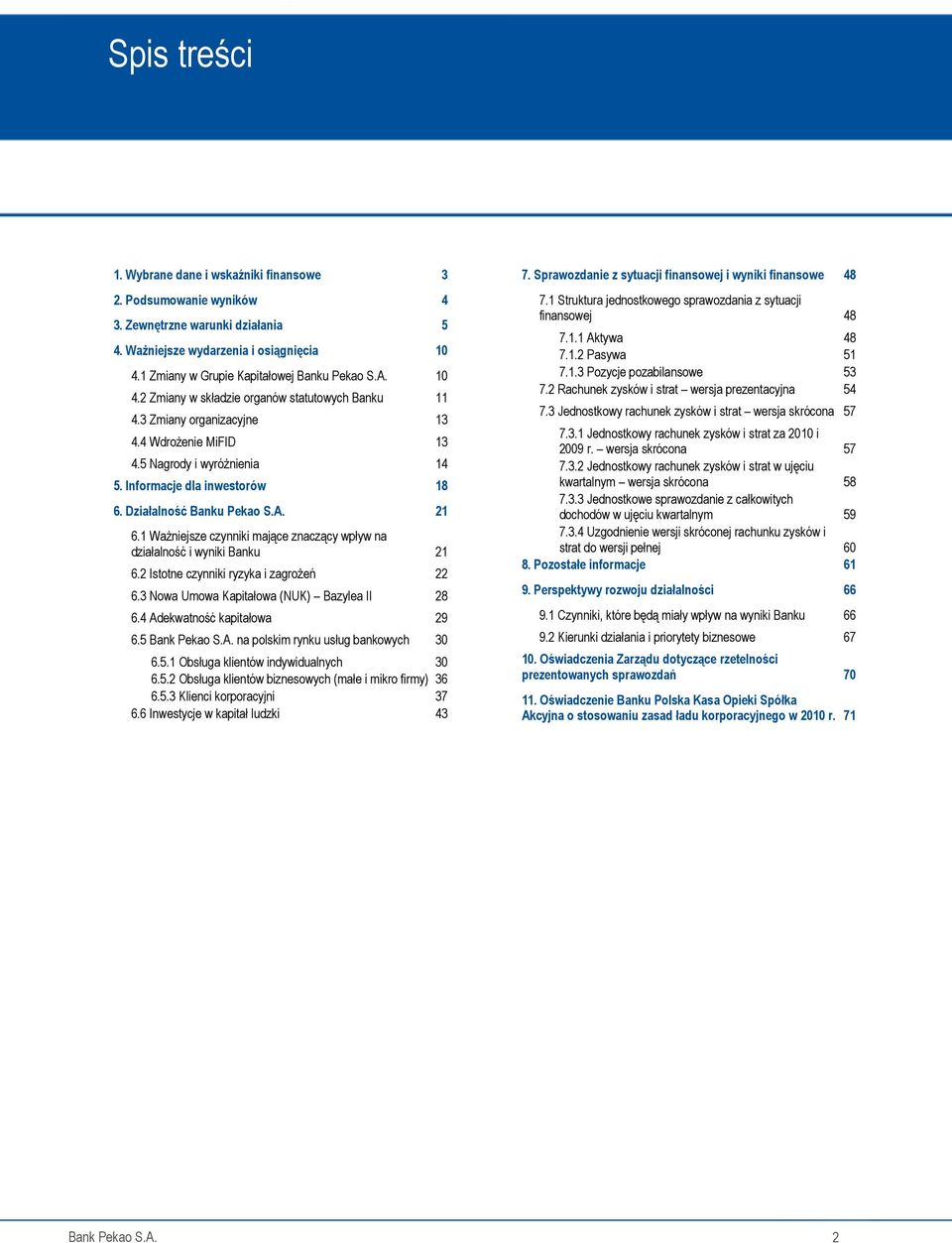 1 WaŜniejsze czynniki mające znaczący wpływ na działalność i wyniki Banku 21 6.2 Istotne czynniki ryzyka i zagroŝeń 22 6.3 Nowa Umowa Kapitałowa (NUK) Bazylea II 28 6.4 Adekwatność kapitałowa 29 6.