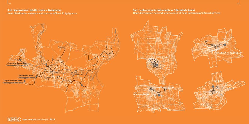 and sources of heat in Company s Branch offices Ciepłownia Osowa Góra / Heating plant Osowa Góra
