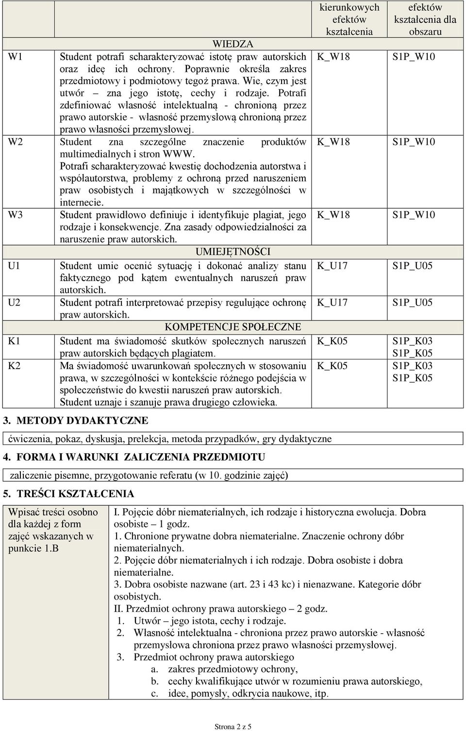 W2 Student zna szczególne znaczenie produktów multimedialnych i stron WWW.