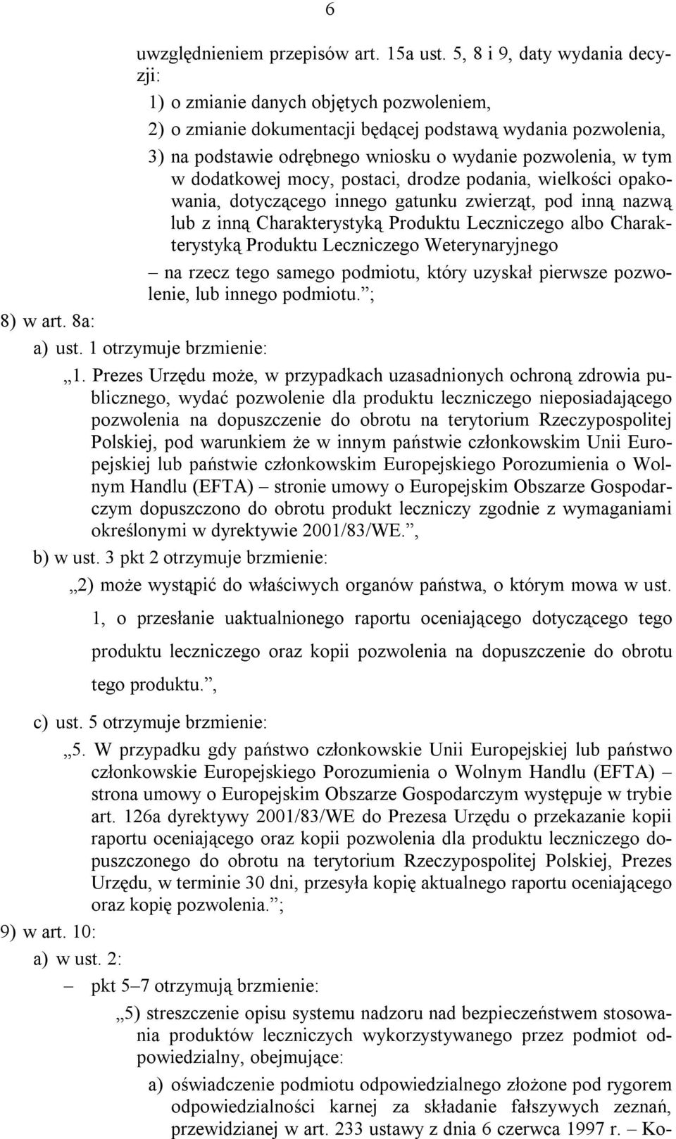 w dodatkowej mocy, postaci, drodze podania, wielkości opakowania, dotyczącego innego gatunku zwierząt, pod inną nazwą lub z inną Charakterystyką Produktu Leczniczego albo Charakterystyką Produktu