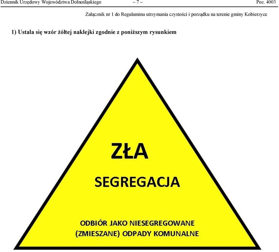czystości i porządku na terenie gminy Kobierzyce 1)