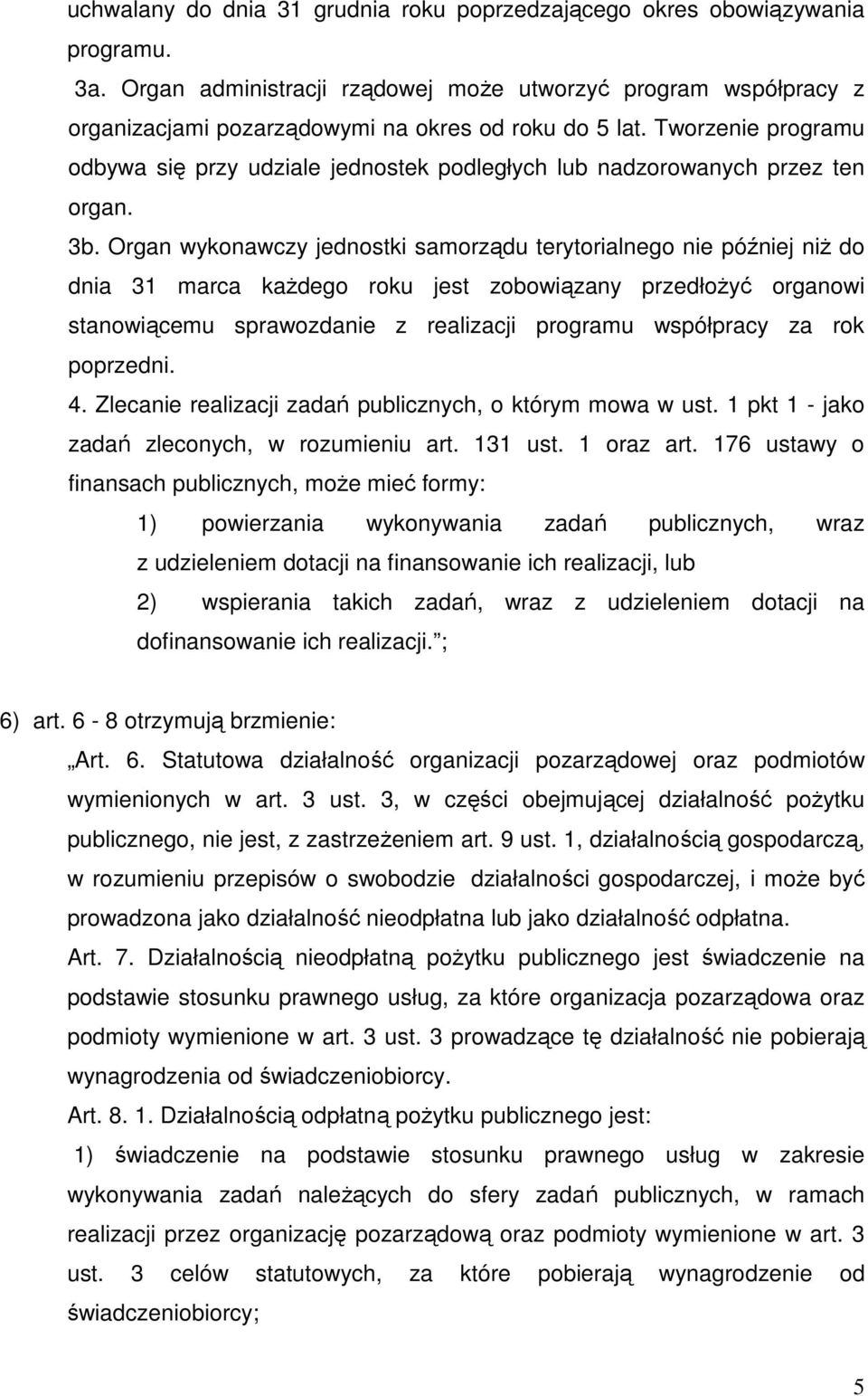 Tworzenie programu odbywa się przy udziale jednostek podległych lub nadzorowanych przez ten organ. 3b.