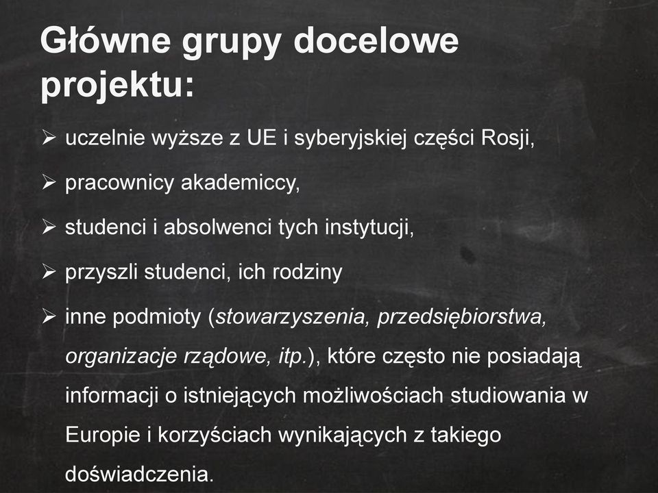 (stowarzyszenia, przedsiębiorstwa, organizacje rządowe, itp.