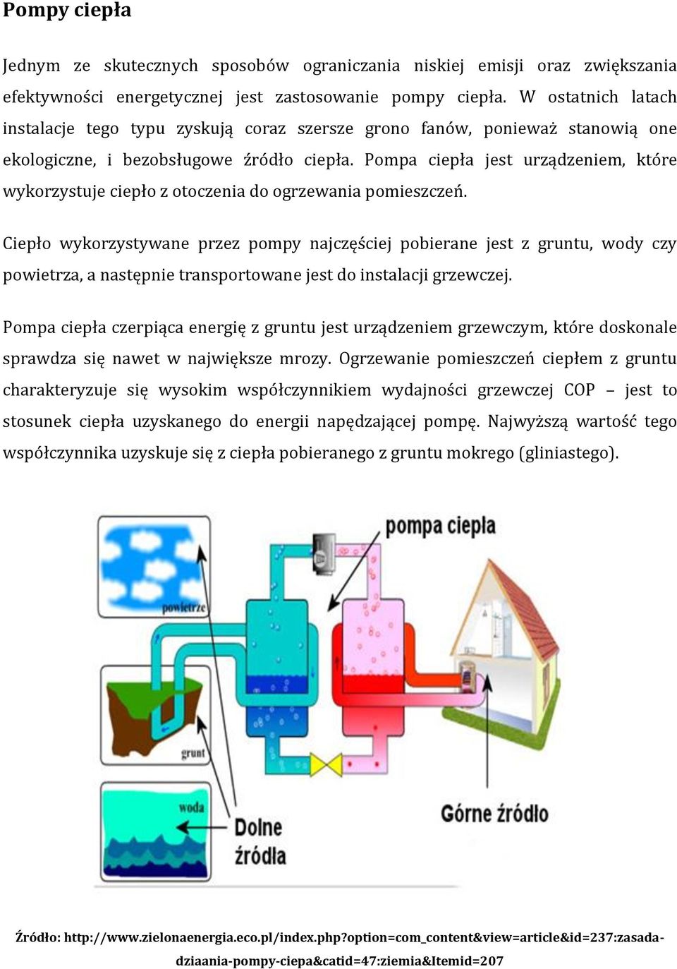 Pompa ciepła jest urządzeniem, które wykorzystuje ciepło z otoczenia do ogrzewania pomieszczeń.