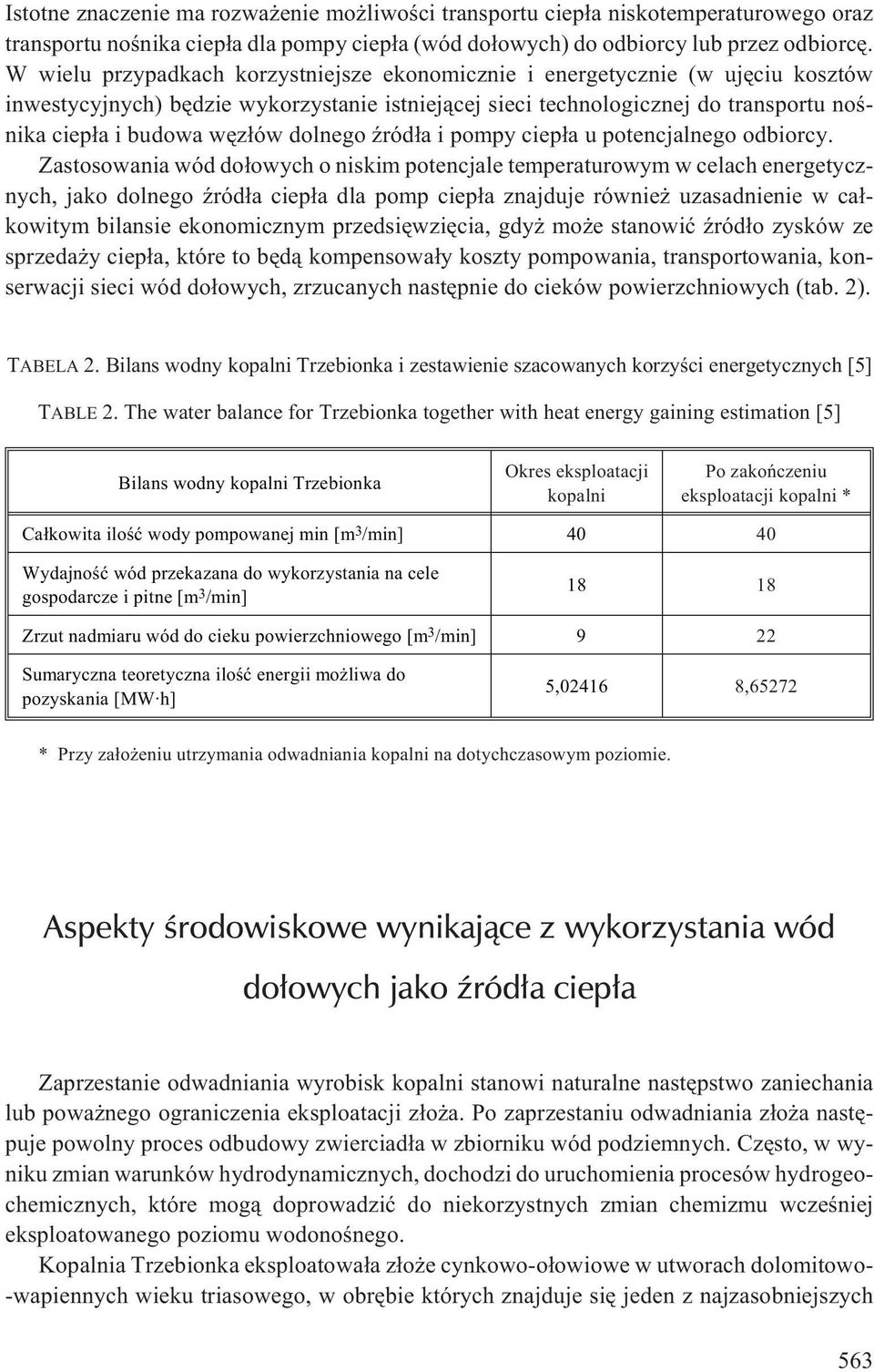 dolnego Ÿród³a i pompy ciep³a u potencjalnego odbiorcy.