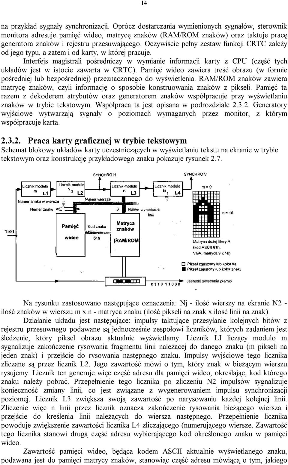 Oczywiście pełny zestaw funkcji CRTC zależy od jego typu, a zatem i od karty, w której pracuje.