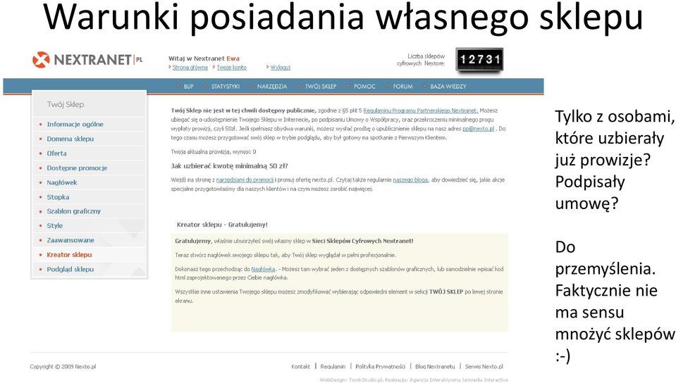 prowizje? Podpisały umowę?