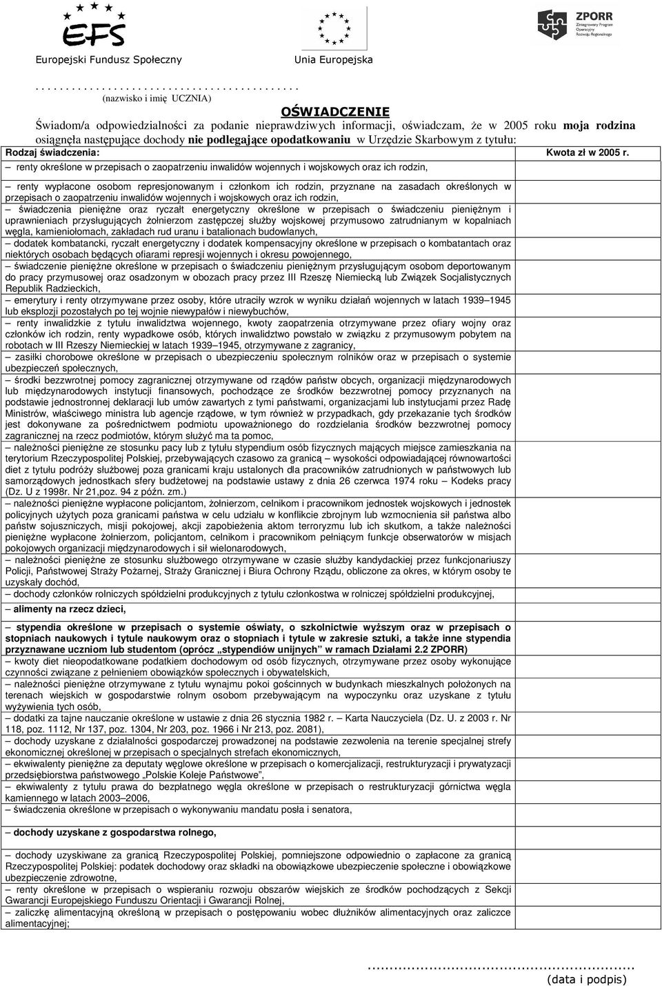 renty okrelone w przepisach o zaopatrzeniu inwalidów wojennych i wojskowych oraz ich rodzin, renty wypłacone osobom represjonowanym i członkom ich rodzin, przyznane na zasadach okrelonych w