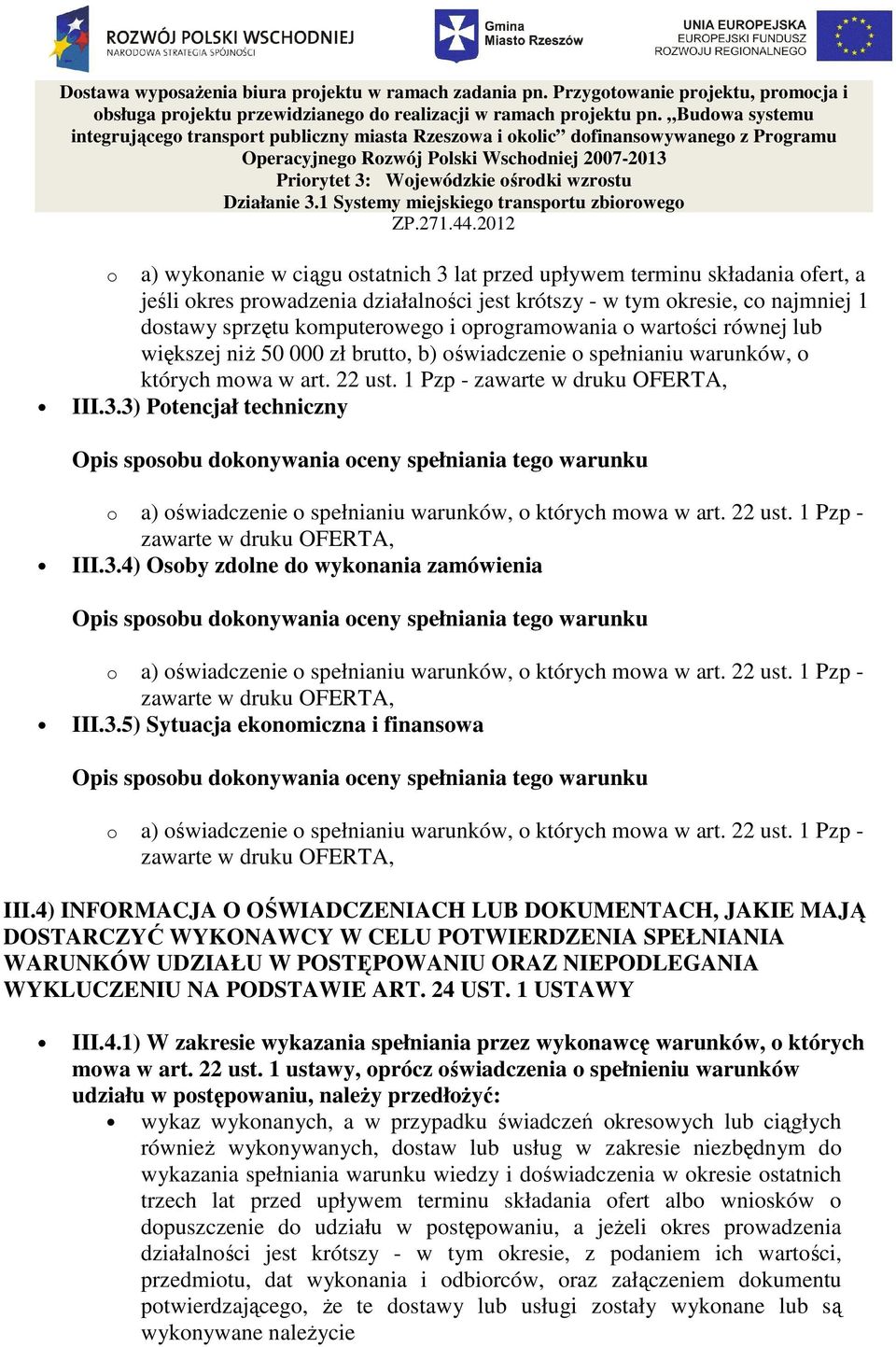 3.5) Sytuacja ekonomiczna i finansowa III.