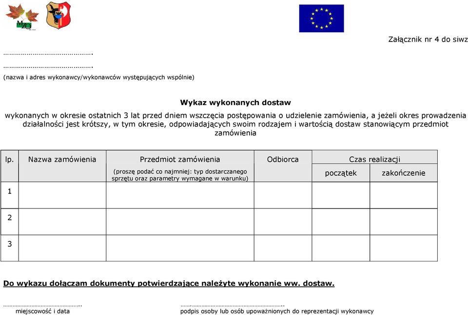 przedmiot zamówienia lp.