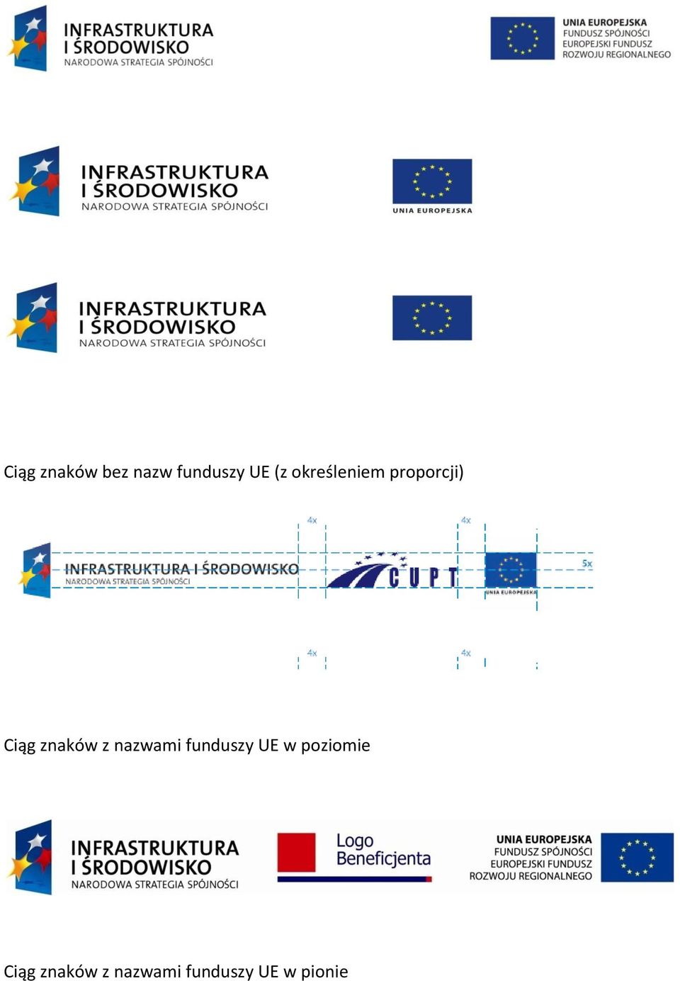 nazwami funduszy UE w poziomie Ciąg