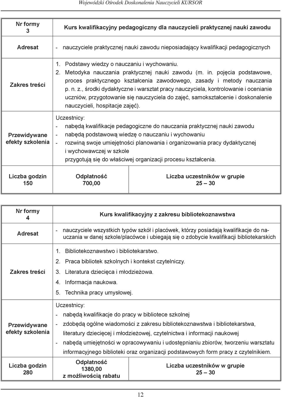 pojęcia podstawowe, proces praktycznego kształcenia za