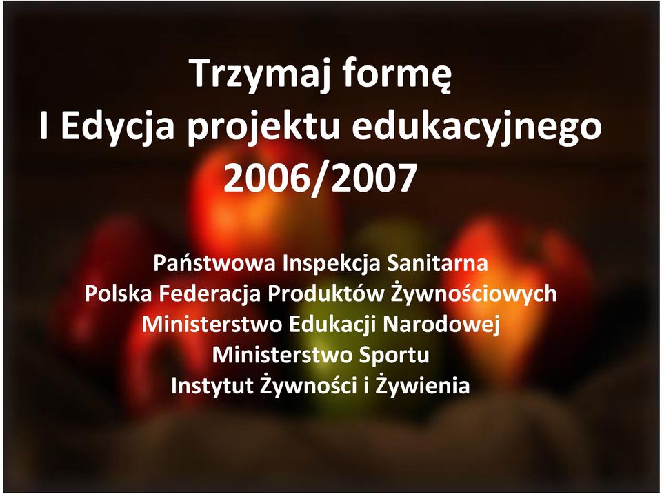 Federacja Produktów Żywnościowych Ministerstwo