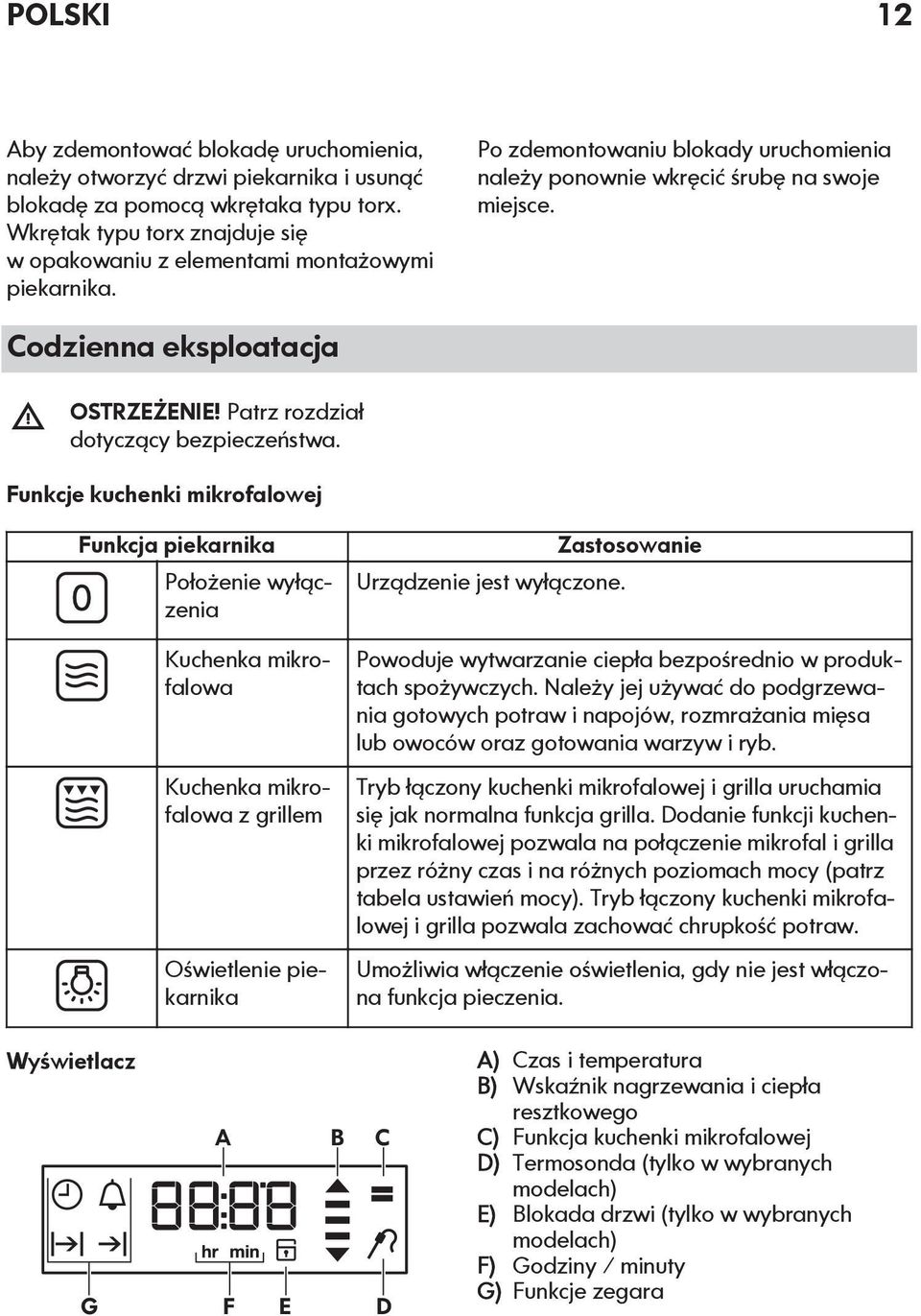 Codzienna eksploatacja OSTRZEŻENIE! Patrz rozdział dotyczący bezpieczeństwa.