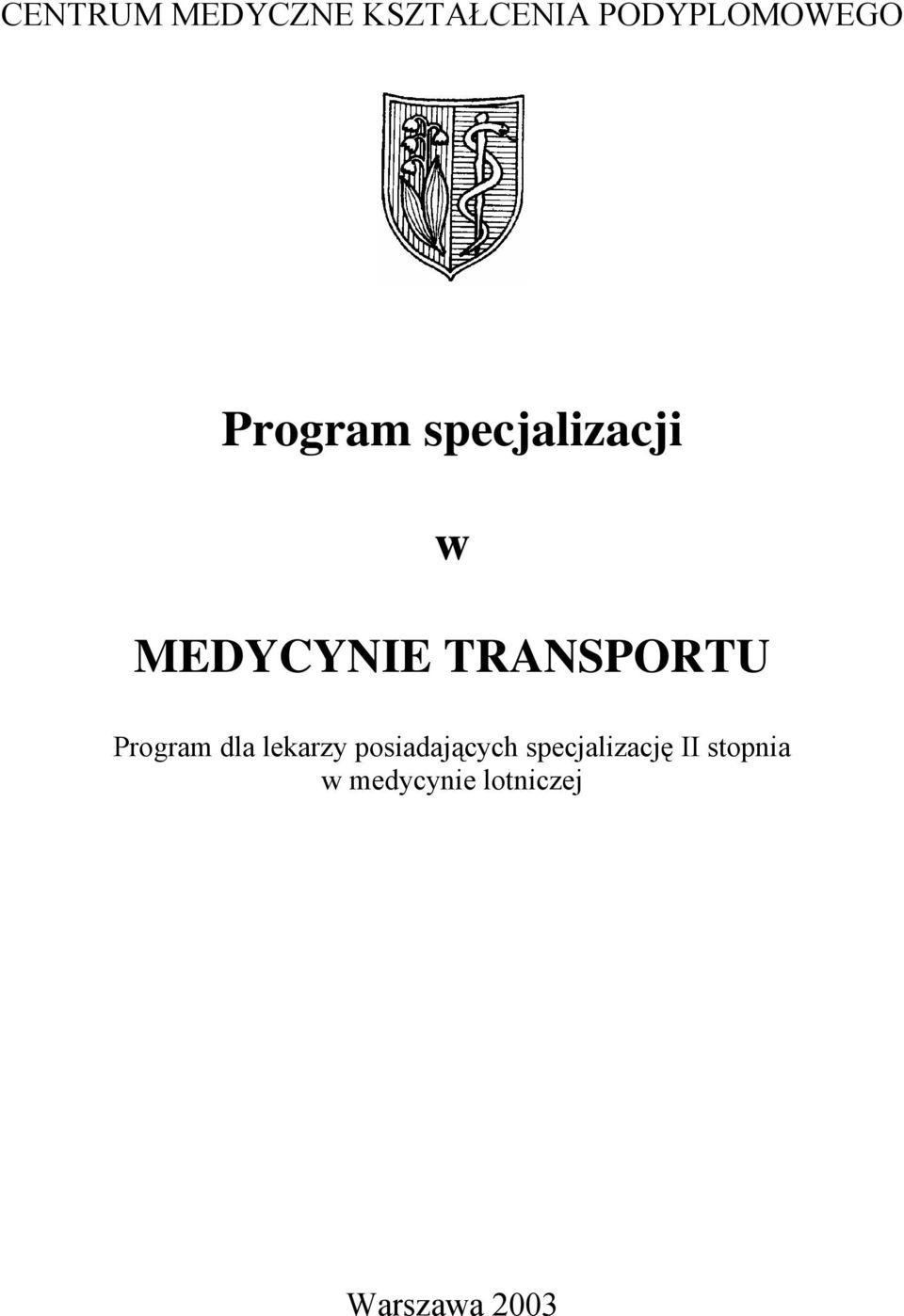 Program dla lekarzy posiadających