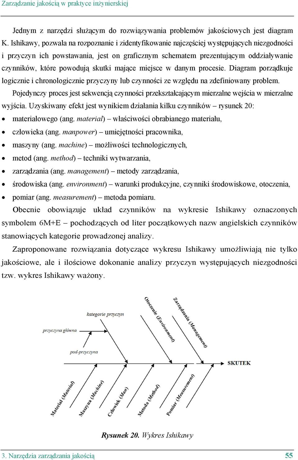 powodują skutki mające miejsce w danym procesie. Diagram porządkuje logicznie i chronologicznie przyczyny lub czynności ze względu na zdefiniowany problem.