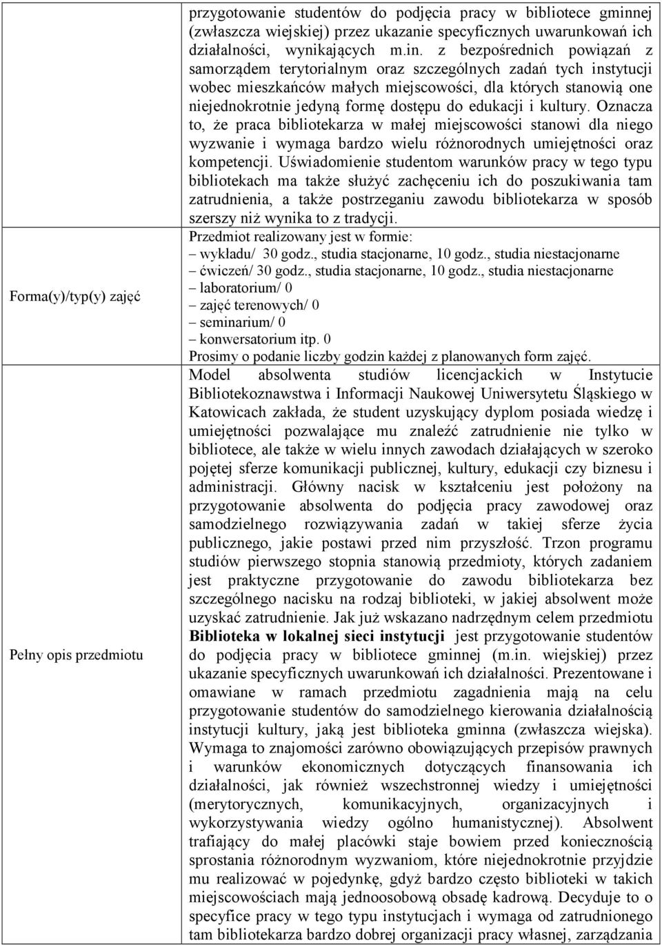 z bezpośrednich powiązań z samorządem terytorialnym oraz szczególnych zadań tych instytucji wobec mieszkańców małych miejscowości, dla których stanowią one niejednokrotnie jedyną formę dostępu do