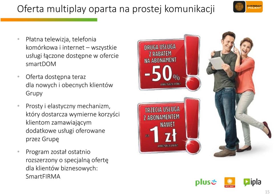 Prosty i elastyczny mechanizm, który dostarcza wymierne korzyści klientom zamawiającym dodatkowe d usługi ł