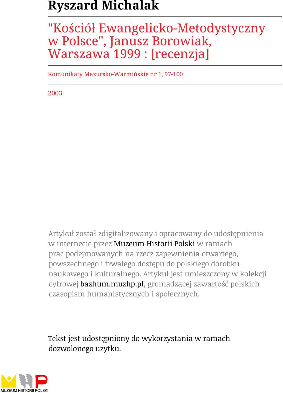 Janusz Borowiak, Warszawa 1999 :