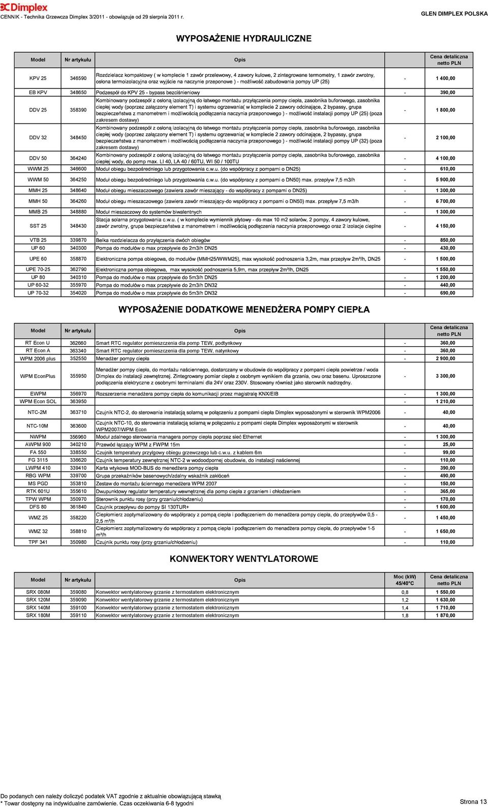 200,00 UP 60-32 355970-440,00 UP 70-32 354020-690,00 Opis RT Econ U 362660 Smart RTC regulator pomieszczenia dla pomp TEW, podtynkowy - 360,00 RT Econ A 363340 Smart RTC regulator pomieszczenia dla