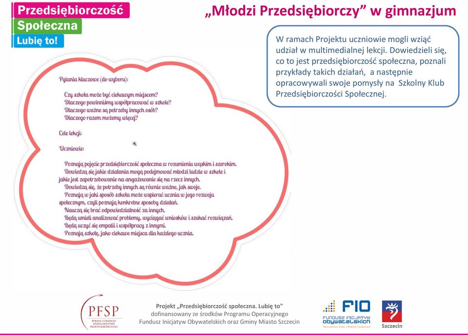 Dowiedzieli się, co to jest przedsiębiorczość społeczna, poznali